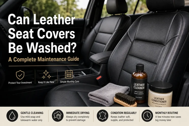 Can Leather Seat Covers Be Washed