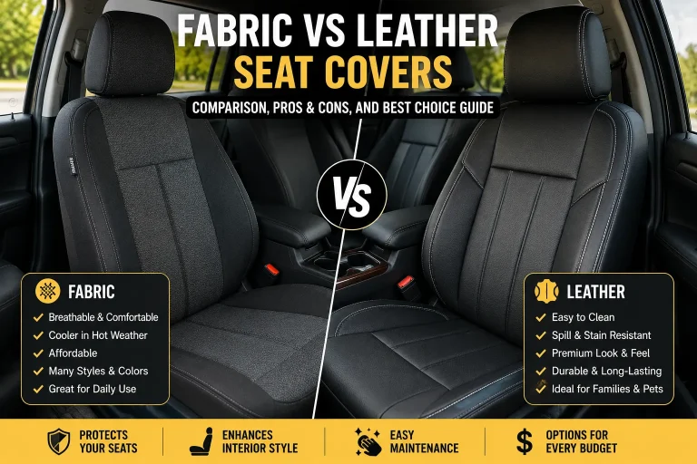 Fabric vs Leather Seat Covers