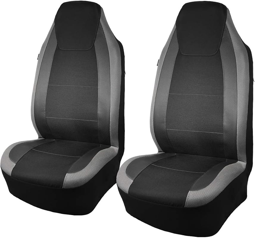 Flying Banner Carbon Fiber Air Mesh sport high back bucket front seat covers