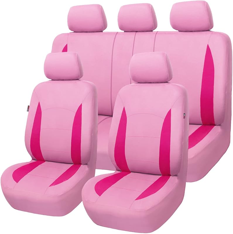 Flying Banner polyester car seat covers set for front seats and rear bench