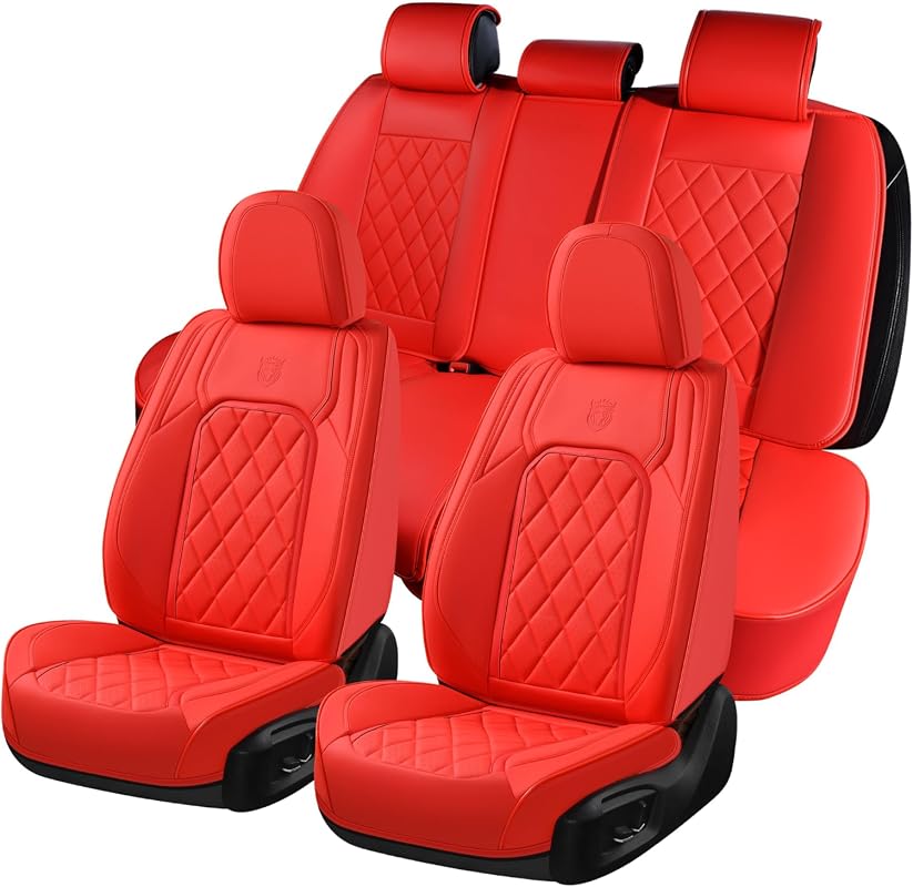 Coverado Luxury Faux Leather Car Seat Covers full set