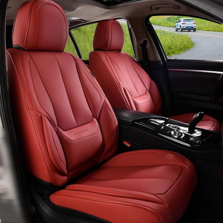 10 Best Red Leather Seat Covers for Interior Protection