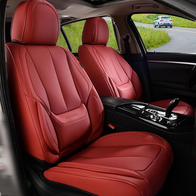Coverado Waterproof Leather Car Seat Covers for front seats