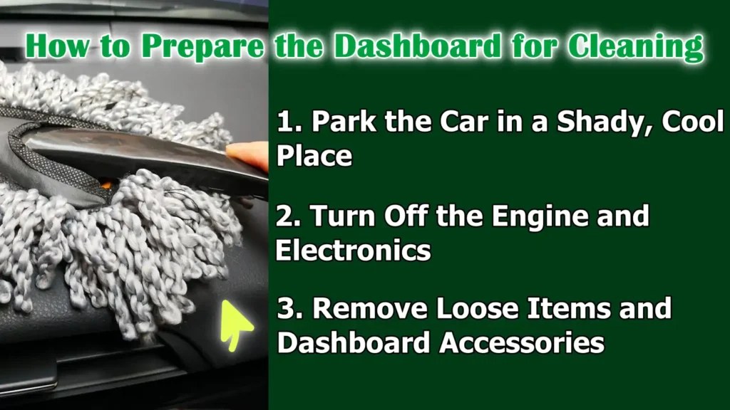Microfiber cloth, dashboard cleaner spray, and a soft detailing brush arranged on a car seat